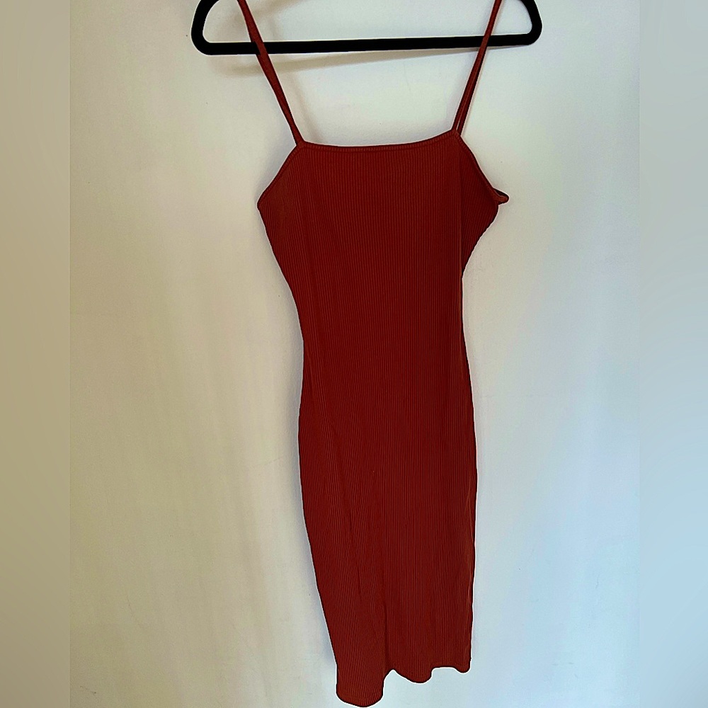 By the way Roma midi dress - stretchy